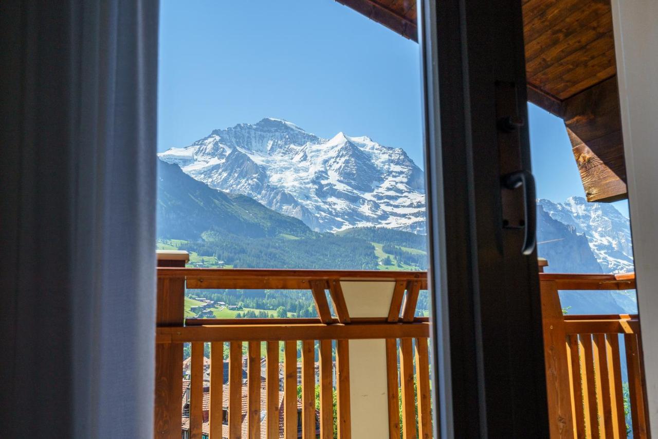 Hotel Alpenruhe - Vintage Design Hotel Wengen Kültér fotó