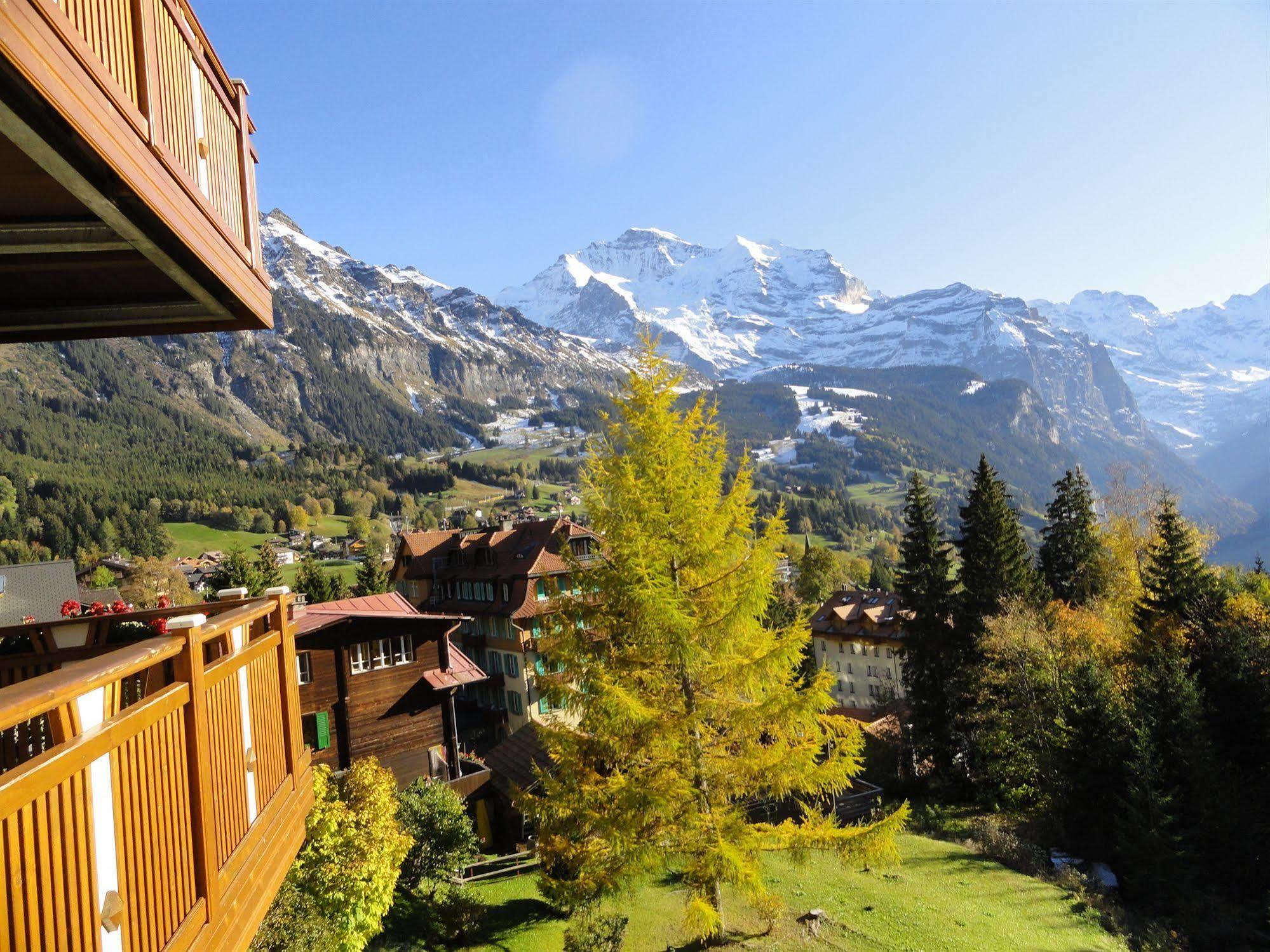 Hotel Alpenruhe - Vintage Design Hotel Wengen Kültér fotó