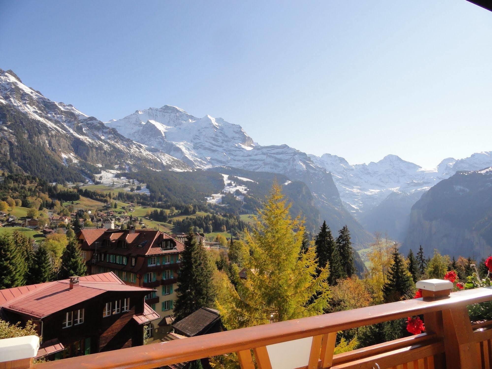 Hotel Alpenruhe - Vintage Design Hotel Wengen Kültér fotó